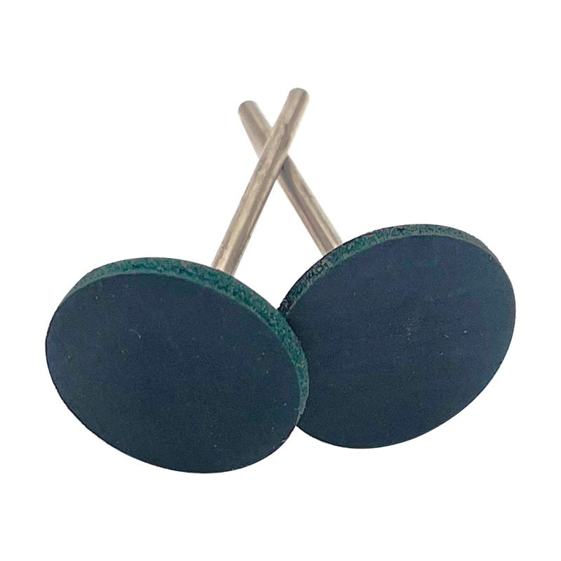 廠家供應(yīng)牙科技工材料綠膠輪帶柄拋光膠片廠用